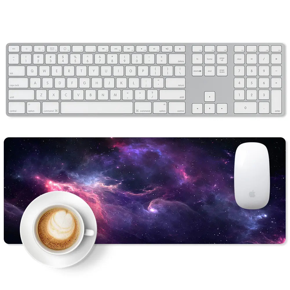 Large Gaming Mouse Pad Full Keyboard Laptop Computer Mouse Mat 31.5 X 11.8 Inches Waterproof Anti-Slip Neoprene Base for Home Office Geometric Design Summervibes