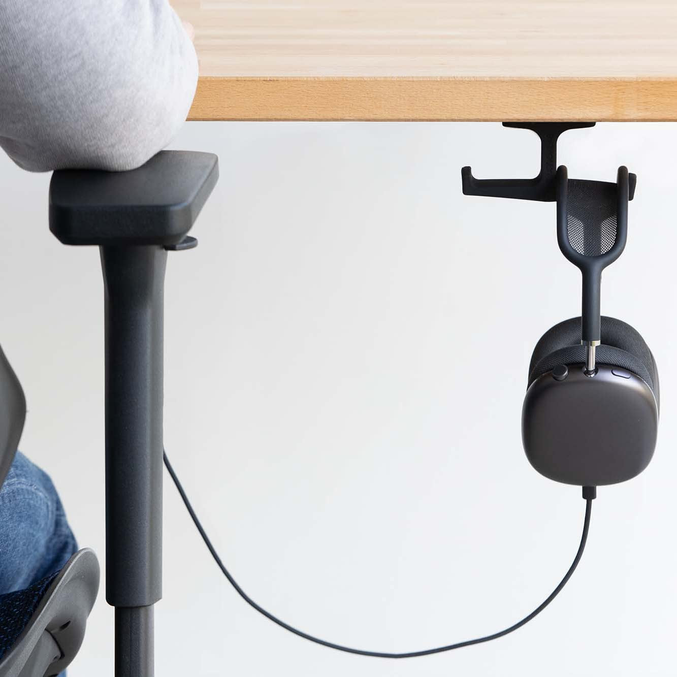 the Anchor™ - the Original Under-Desk Headphone Stand Mount Holder